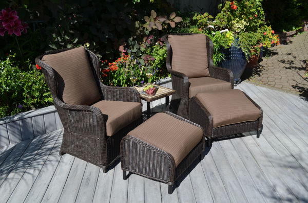 Picture of Westport 5 Piece All Weather Wicker Chat Group